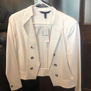 Size 10 White Jacket White House Black Market
